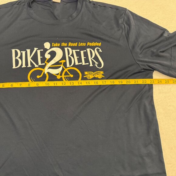 Bike 2 Beers Men's Tshirt - Picture 4 of 5